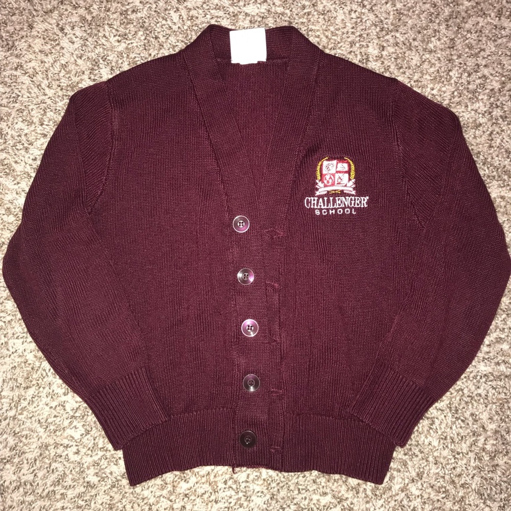 Challenger ScholarWear Uniform Cardigan Sweater